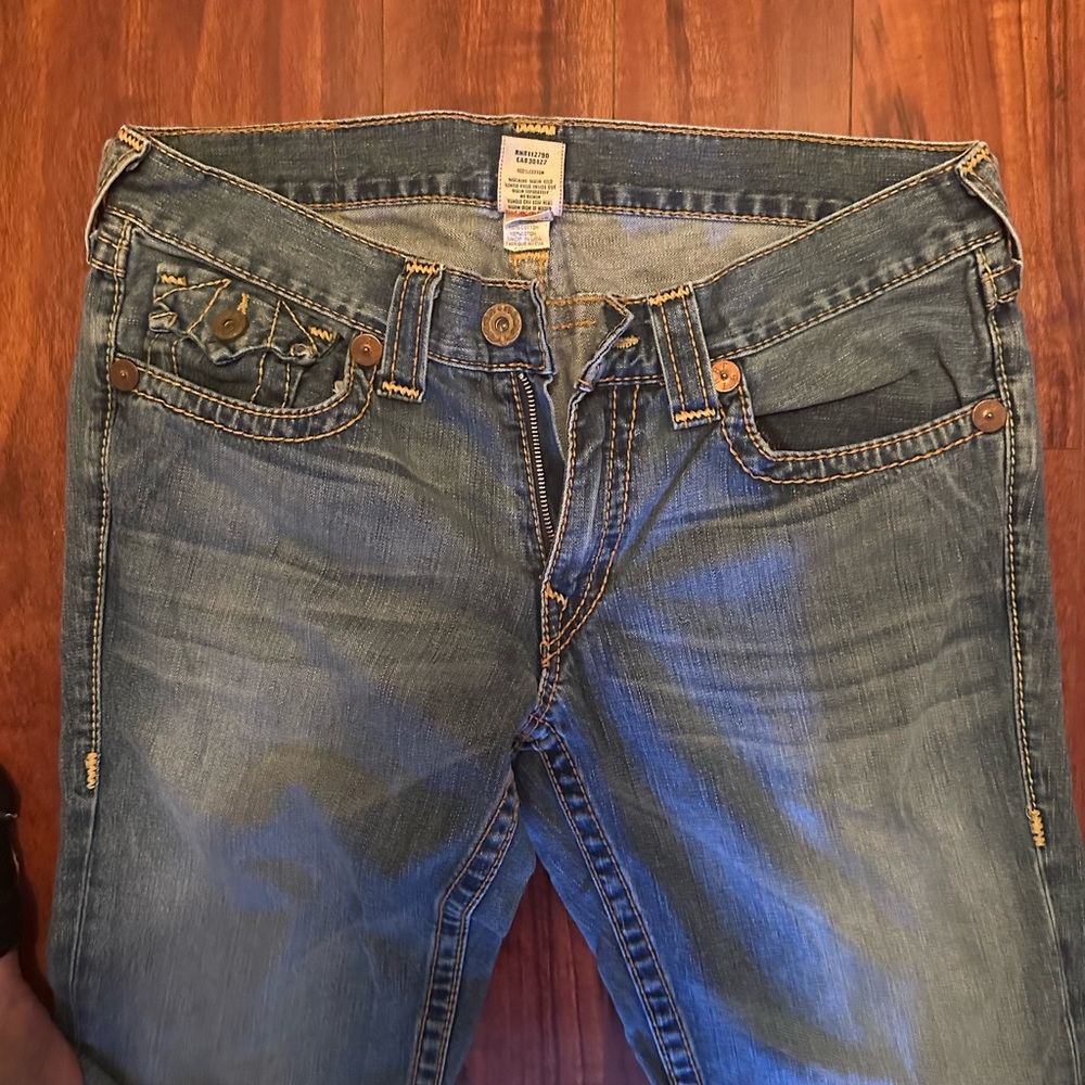True Religion Mens straight jeans Sz 36